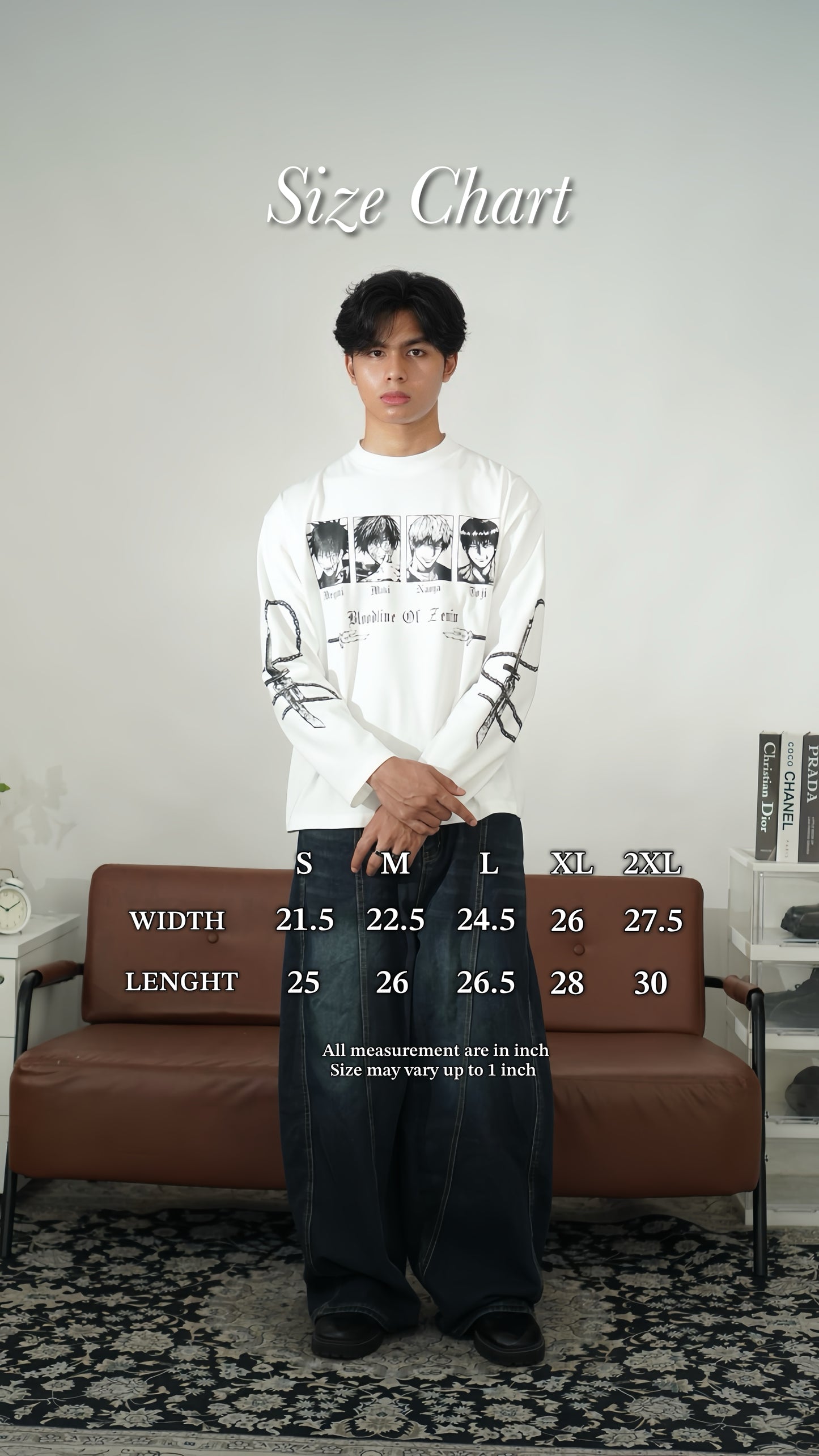 JJK COLLECTION : ZENIN CLAN LONG SLEEVE BOXY T-SHIRT